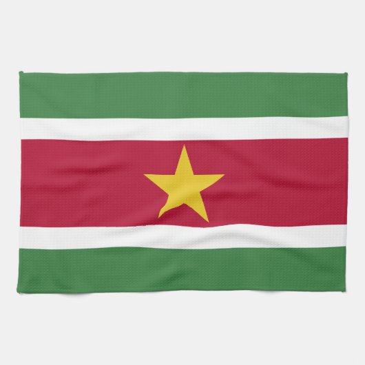 Suriname Vlag Theedoek (Horizontaal)