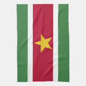 Suriname Vlag Theedoek (Verticaal)
