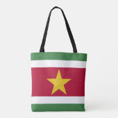 Suriname vlag tote bag (Achterkant)