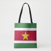 Suriname Vlag Tote Bag (Voorkant)