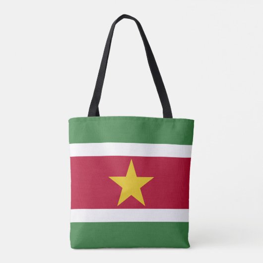 Suriname Vlag Tote Bag (Achterkant)