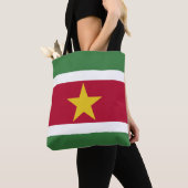 Suriname Vlag Tote Bag (Dichtbij)