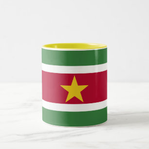 Suriname Vlag Tweekleurige Koffiemok