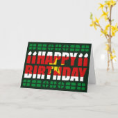 Suriname Vlag Verjaardag Kaart (Gele Bloem)