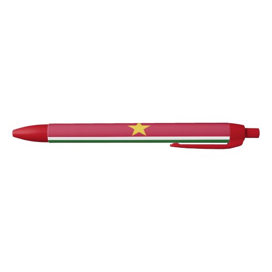 Suriname Vlag Zwarte Inkt Pen (Bodem)