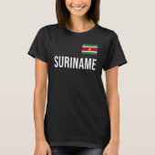 Suriname Women Mannen Kinder Suriname Flag Souveni T-shirt (Voorkant)