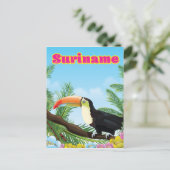 Suriname Zuid-Amerikaans paradijs reisposter Briefkaart (Staand voorkant)