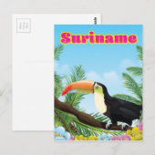 Suriname Zuid-Amerikaans paradijs reisposter Briefkaart (Voorkant / Achterkant)