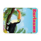 Suriname Zuid-Amerikaans paradijs reisposter Magneet (Horizontaal)