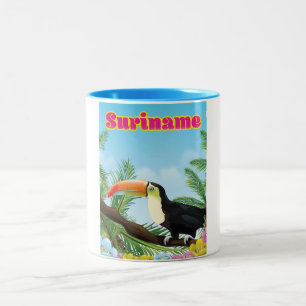 Suriname Zuid-amerikaanse paradijs Tweekleurige Koffiemok