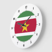 Surinamese flag grote klok (Hoek)