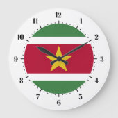 Surinamese flag grote klok (Voorkant)