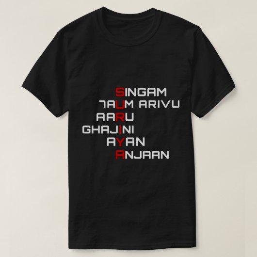 Suriya Tamil Movies   T-shirt (Design voorkant)