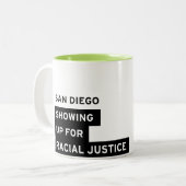 SURJ San Diego Mok - Lime Green Two-Tone (Voorkant links)