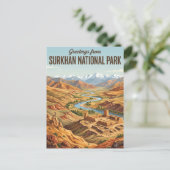 Surkhan Nationaal Park Oezbekistan Briefkaart (Staand voorkant)