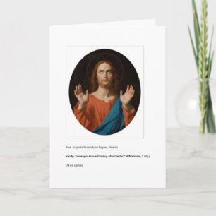 SURLY TEENAGE JESUS FATHERS DAY CARD KAART