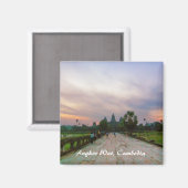 Surnise Reis to Angkor Wat Cambodia Magnet (Voorkant / Achterkant)