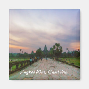 Surnise Reis to Angkor Wat Cambodia Magnet