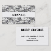 Surpluscentrum Visitekaartje (Voorkant / Achterkant)