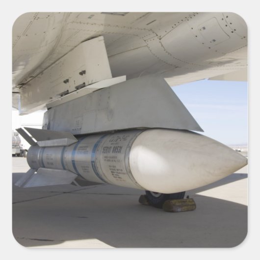 Surpluszee Phoenix-raketten Vierkante Sticker (Voorkant)