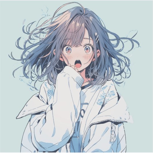 Surprise | 東京娘 GenerartiveAI シール Sticker (Voorkant)