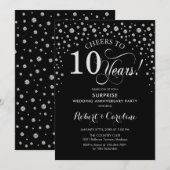 Surprise 10e verlichtingspartij - Zwart Zilver Kaart (Voorkant / Achterkant)