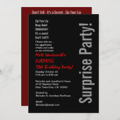 SURPRISE 18e verjaardag Moderne Sjabloon Kaart (Voorkant / Achterkant)