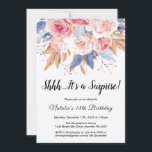 Surprise 18th Birthday Waterverf Botanical Floral Kaart<br><div class="desc">Verrassend 18e verjaardag Waterverf Botanische Floral Flowers Uitnodiging. 1e 2e 3e 4e 5e 6e 7e 8e 10e 11e 13e 14e 15e 16e 18e 18e 18e 20e 21e 30e 40e 50e 70e 80e 90e 100e 100e Elke leeftijd. Voor verdere aanpassing, te klikken gelieve de knoop "van de Aanpassing het"en ons ontwerphulpmiddel...</div>