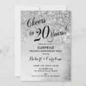 Surprise 20ste bruiloft Jubileum - Zilver Kaart (Voorkant)