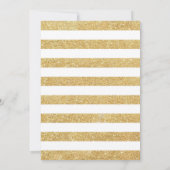 Surprise 20th Birthday - Gold White Royal Blue Kaart (Achterkant)