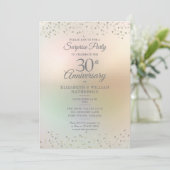 Surprise 30e trouwdagfeest kaart (Staand voorkant)