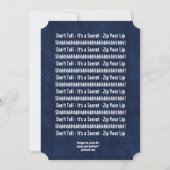 SURPRISE 30th Birthday Modern Royal Blue R601A Kaart (Achterkant)