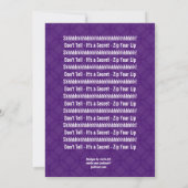 SURPRISE 30th Birthday Paars Pink Blue F218 Kaart (Achterkant)