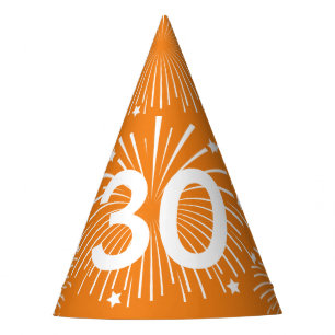 Surprise 30th Verjaardagsfeest papier kegel petten Feesthoedjes
