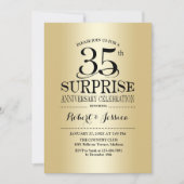 Surprise 35e trouwjubileum - Goud Kaart (Voorkant)