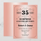 Surprise 35th Jubileum Party - Koraal Kaart (Voorkant / Achterkant)