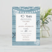 Surprise 40th Anniversary Strand  Kaart (Staand voorkant)