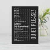 SURPRISE 40th Birthday Black White C321 Kaart (Staand voorkant)