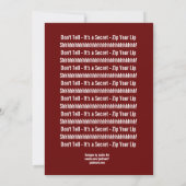 SURPRISE 40th Birthday Black White C321 Kaart (Achterkant)