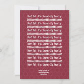 SURPRISE 40th Birthday Black White Red F324 Kaart (Achterkant)