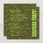 SURPRISE 40th Birthday Green Camo Confetti Kaart (Voorkant / Achterkant)
