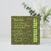 SURPRISE 40th Birthday Green Camo Confetti Kaart (Staand voorkant)
