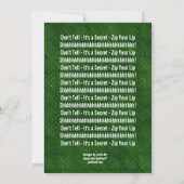 SURPRISE 40th Birthday Kelly Green H351 Kaart (Achterkant)