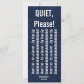 SURPRISE 40th Birthday Party Modern Blue V01 Kaart (Achterkant)