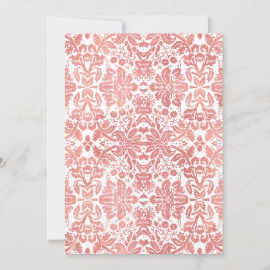 Surprise 40th Birthday Party - Roos Gold Wit Kaart (Achterkant)