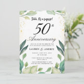 Surprise 50th Wedding Anniversary Kaart (Staand voorkant)