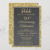 Surprise 50th Wedding Jubileum Kaart (Voorkant / Achterkant)