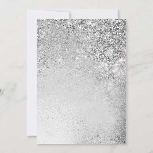 Surprise 60ste bruiloft Jubileum - Zilver Kaart (Achterkant)