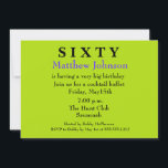 Surprise 60th Birthday Invitation Kaart<br><div class="desc">NEEM CONTACT OP MET ME ALS JE HULP NODIG HEBT MET DEZE SJABLOON! Hallo. Bedankt om Design van Donna Gotlib te bezoeken en alles te zien wat we te bieden hebben. Ik weet dat je keuzes hebt wanneer je winkelt en ik zou willen dat je weet dat ik je bedrijf...</div>