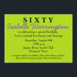 Surprise 60th Birthday Invitation Kaart<br><div class="desc">EN MEER...  Doe mee met Zazzle. Bedankt voor je bezoek aan Donna Gotlib. Neem contact met me op als je hulp nodig hebt bij een sjabloon. Ik waardeer je werk!</div>